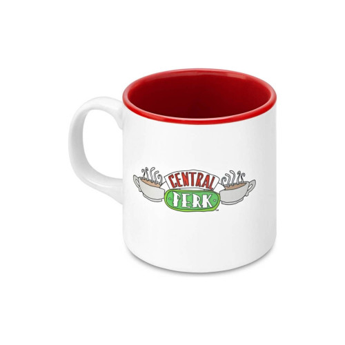 Mabbels Kupa Friends Central Perk Koltuk Dış Beyaz İç Kırmızı Kupa Bardak
