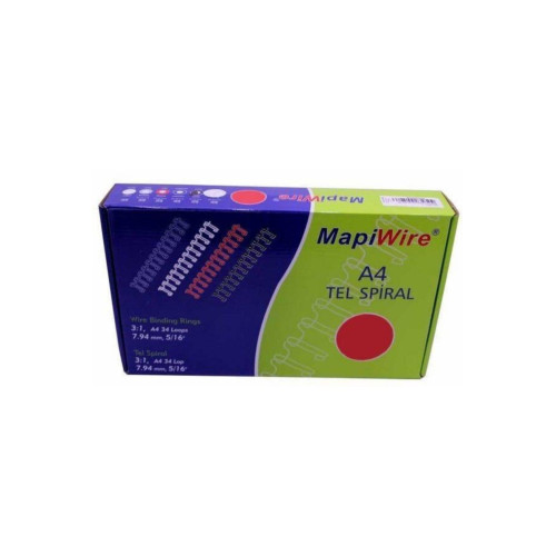 Mapiwire Spiral Tel 3:1 Aralık 90-120 Yaprak 9/16 Beyaz (50 Li Paket)