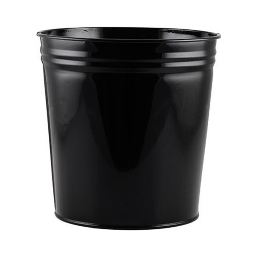 Mas Tam Kapalı Çöp Kovası Siyah 10 Litre Metal Çöp Kovası Tam Kapalı