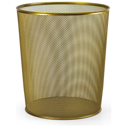 Mas Çöp Kovası Metal Tam Perforeli 10 Litre Gold Çöp Kovası