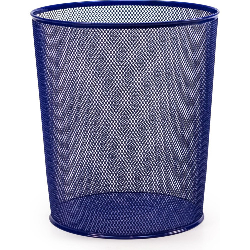 Mas Çöp Kovası Metal Tam Perforeli 10 Litre Lacivert Çöp Kovası
