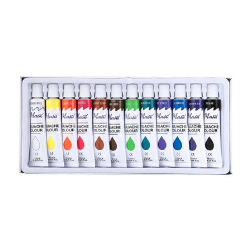 Masis Akrilik Boya Tüp 12 Lİ 12 ML BA12