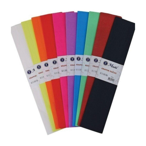 Masis Krapon Kağıdı Açık Fuşya Krapon Kağıdı (10 Lu Paket)
