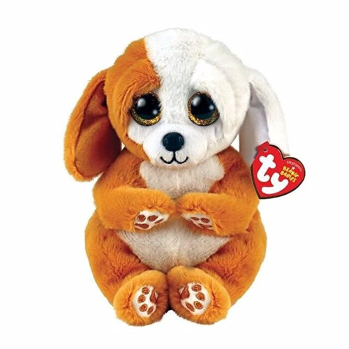 Mega TY Ruggles Kahverengi / Beyaz Köpek 20 Cm