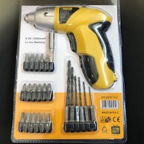Meşem 24 Parça Şarjlı Tornavida Seti 4.0 Volt 1500Mah Li-on Battery