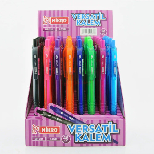 Mikro Versatil Kalem 0.7 MM Uçlu Kalem (48 Li Paket)