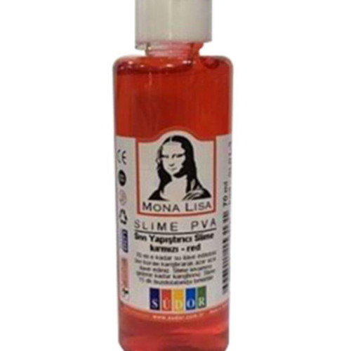Monalisa Sıvı Yapıştırıcı Slime 70 Ml Kırmızı (12 Li Paket)
