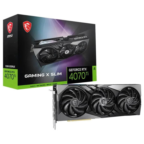 Msı GeForce RTX4070Ti Gaming X Slim 12G 12GB GDDR6X 192Bit DX12 Gaming (Oyuncu) Ekran Kartı