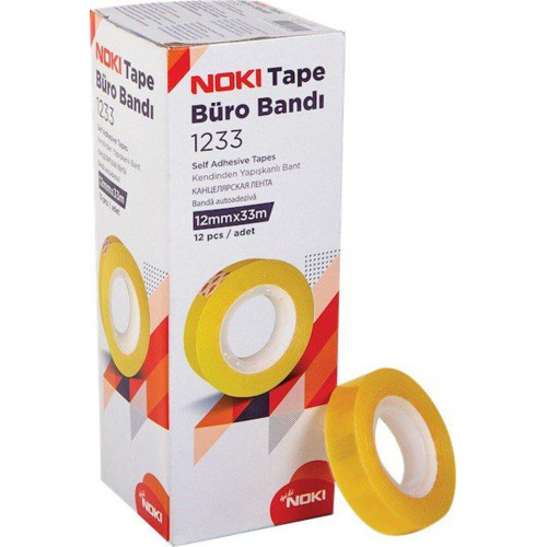 Noki 1233 Büro Bandı 12 mm x 33 m 12'li Paket