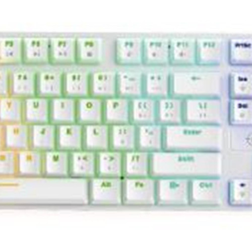 North Shield White Red Switch Türkçe Q RGB Beyaz Mekanik Gaming Klavye