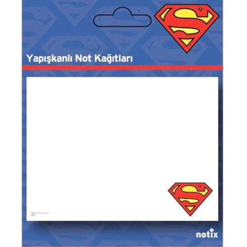 Notix Yapışkanlı Not Kağıdı Süperman Şekilli 50 Yaprak