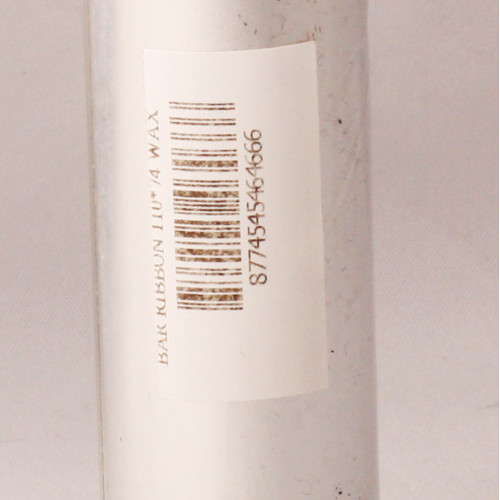 Ribbonsan RB00005 WX-10FBK 110-74 Standart Wax Ribbon 1-2" Outside