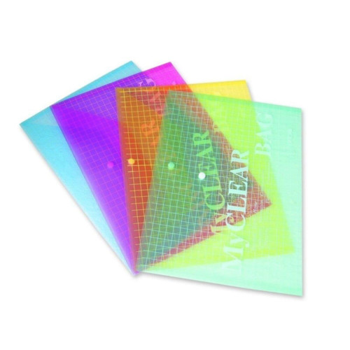 Ofica Çıtçıtlı Dosya Çizgili Kırmızı Çıtçıtlı Dosya (12 Li Paket)