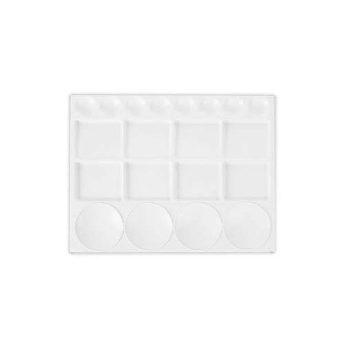 Ops Resim Paleti 25x33 CM Profesyonel Godeli Dikdörtgen Beyaz Resim Paleti
