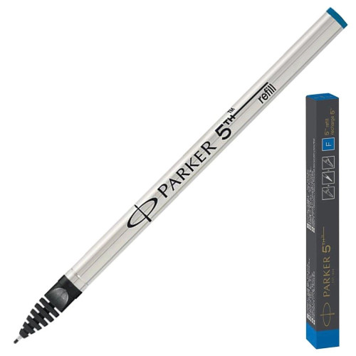 Parker 5 TH Refill Tekli Kutu F Uç Mavi Refil