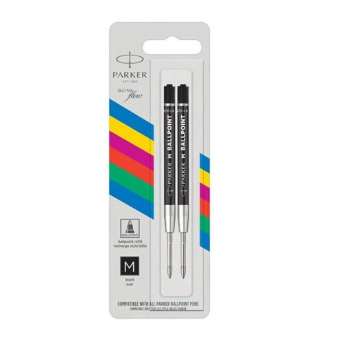 Parker Ekonomik Tükenmez Refill 2 Li Blister M Uç Siyah Tükenmez Kalem Yedeği