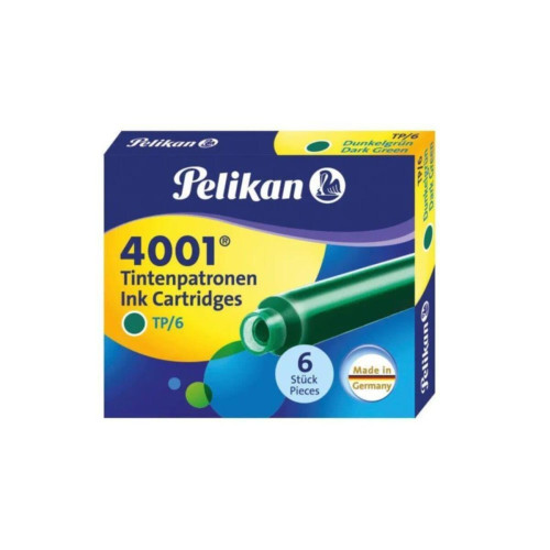 Pelikan Dolma Kalem Kartuşu Küçük Koyu Yeşil 6 LI 4001
