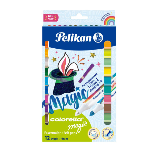 Pelikan Keçeli Kalem Colorella Magic 12 Renk Keçeli Boya Kalemi