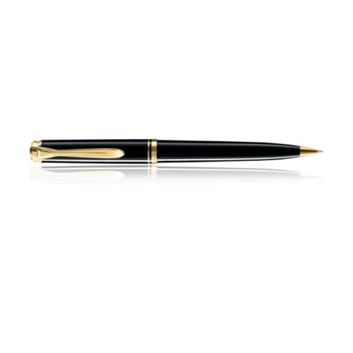Pelikan Tükenmez Kalem 14 Ayar Altın Kaplama Siyah K600
