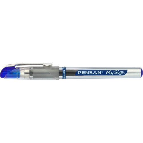 Pensan Roller Kalem My-Sıgn Jel Bilye Uçlu İmza Kalemi 1.0 MM Mavi (12 Li Paket)