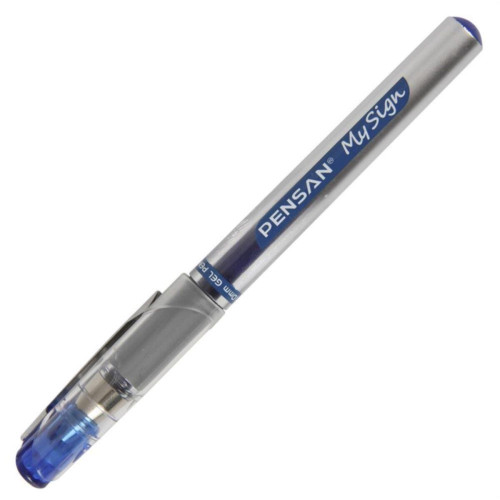 Pensan Roller Kalem Yedeği My-sign Jel Bilye Uçlu Imza Kalem 1.0 Mm Mavi Refil (25 Li Paket)