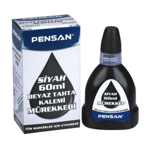 Pensan Tahta Kalem Mürekkebi 60 ML Siyah 4004