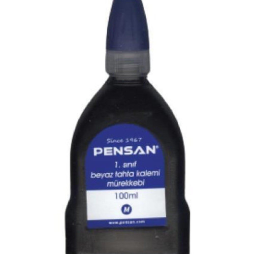 Pensan Tahta Kalemi Mürekkebi Mavi 100 ml Tahta Kalem Mürekkebi