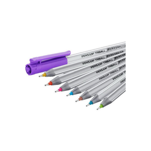 Pensan Tükenmez Kalem Triball Color Me 3D 8 Lİ