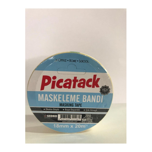 Picador Krepe Maskeleme Kağıt Bantı 18 mm x 20 Metre