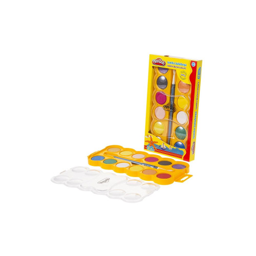 Play-Doh Sulu Boya Jumbo 12 Renk 30 MM Sulu Boya