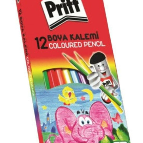 Pritt Kuru Boya Karton Kutu Tam Boy 12 Renk