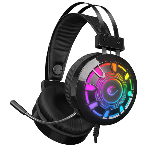 Rampage X-CHAIN Siyah USB 7.1 Rainbow Ledli Gaming Mikrofonlu Oyuncu Kulaklığı