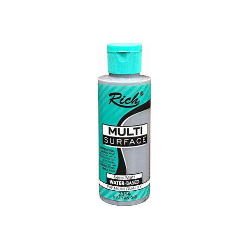 Rich Multi Surface Her Yüzey Için Akrilik Boya 120 CC Italyan Gri Akrilik Boya