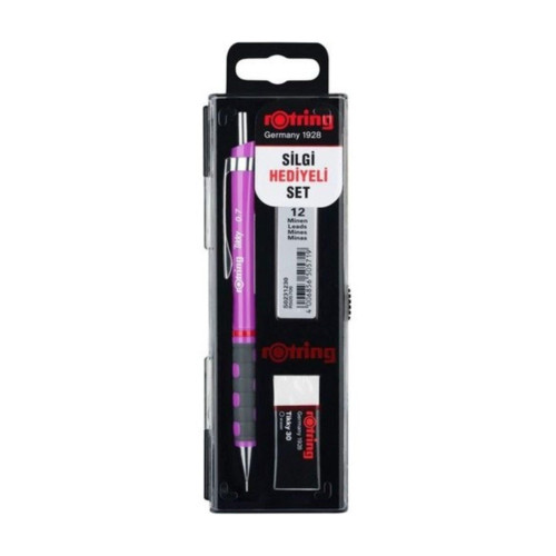 Rotring Okul Seti Versatil+Min Silgi Hediyeli 0.7 MM Mor RO-KK07-07MO