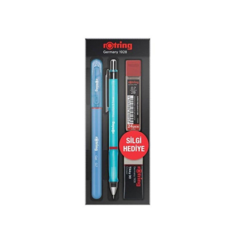 Rotring Visuclick + Jel Okul Seti 0.7 mm Mavi