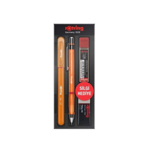 Rotring Visuclick + Jel Okul Seti 0.7 mm Turuncu