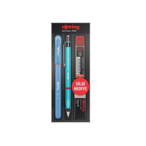 Rotring Visuclick + Jel Okul Seti 0.5 MM Uçlu Kalem Seti Mavi