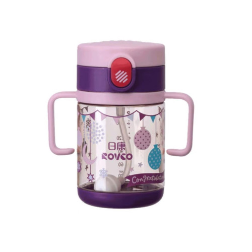 Rovco Tritan 200 Ml Pipetli Kulplu Su Matarası Tritan Suluk (Karışık Renk 1 Adet)