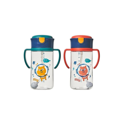 Rovco Tritan Pipetli Su Matarası 300 ML Tritan Suluk (Karışık Model 1 Adet)