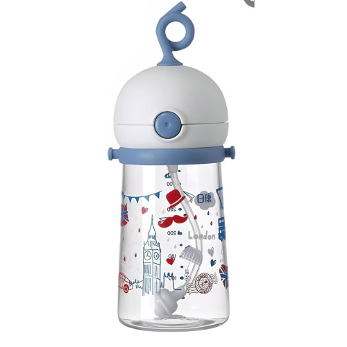 Rovco Tritan 350 Ml Pipetli Su Matarası Tritan Suluk (Karışık Renk 1 Adet)