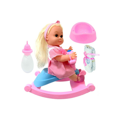 Roza Panda Salıncaklı Bebek