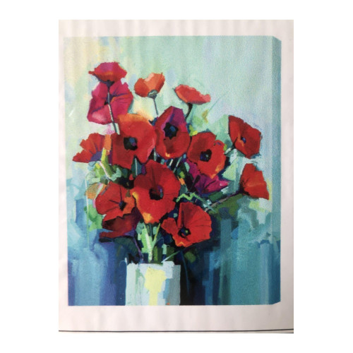 Rubenis Boyama Seti Gelincik Resimli Sayılarla 30x40 Cm