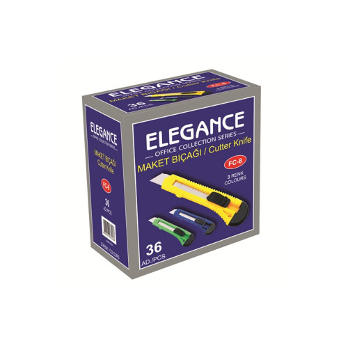Rubenis Maket Bıçağı Elegance Geniş Maket Bıçağı 36 Lı Paket