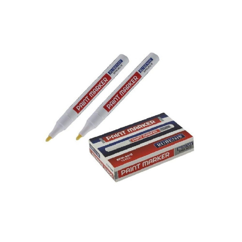 Rubenis Markör Paint Beyaz (12 Li Paket)