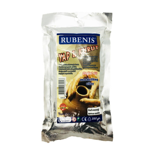 Rubenis Kahverengi Seramik Kil Hamuru Doğal Kahverengi 250 Gram