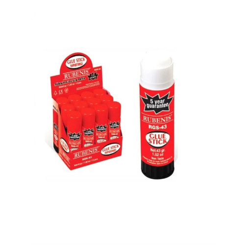 Rubenis Stick Yapıştırıcı 43 Gram Stick Yapıştırıcı (12 Li Paket)