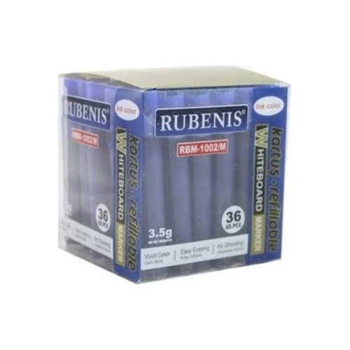 Rubenis Mavi Tahta Kalemi Kartuşu (36 Lı Paket)