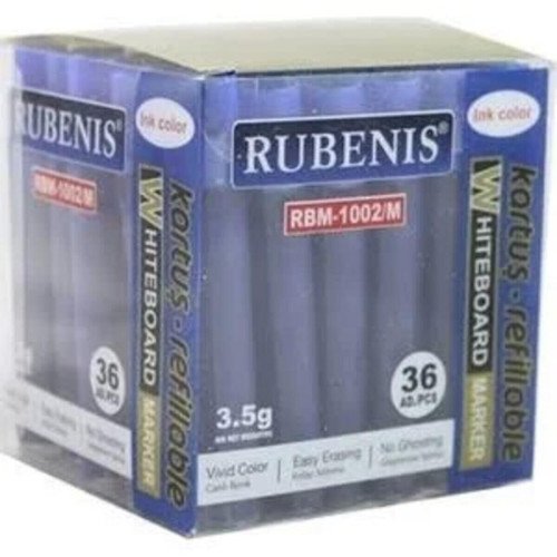 Rubenis Mavi Tahta Kalemi Kartuşu (36 Lı Paket)