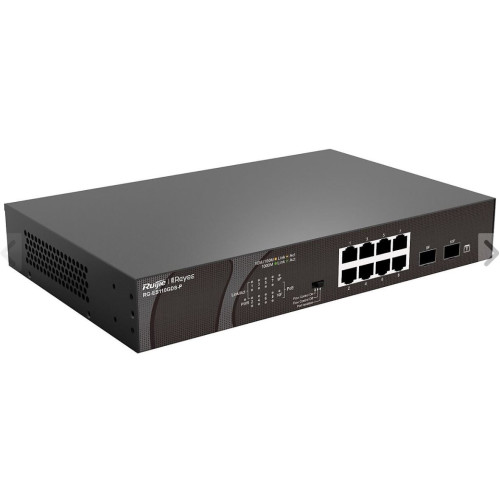 Ruijie-Reyee 8 Port POE+ 10-100-1000Mbps 2 Port SFP 120W Yönetilemez Poe Switch