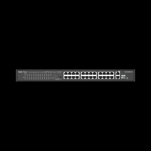 Ruijie-Reyee 24 Port Poe+ 10-100 Mbps + 2 Port 10-100-1000 Mbps Uplink Switch